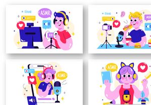 10 ASMR Lifestyle Illustration