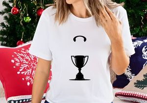 A trophy cup with a headset floating above it in a simple black silhouette graphic design