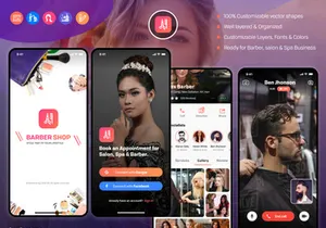 Barber Salon UI Kit