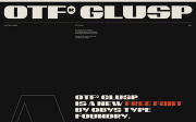 OTF Glusp: Free Display Font