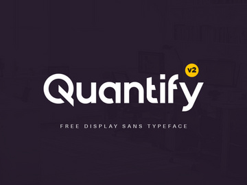 Quantify v2 Free Typeface preview picture