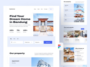 Real estate - Web template preview picture