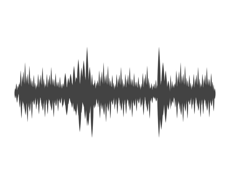 Sound waves vector illustration