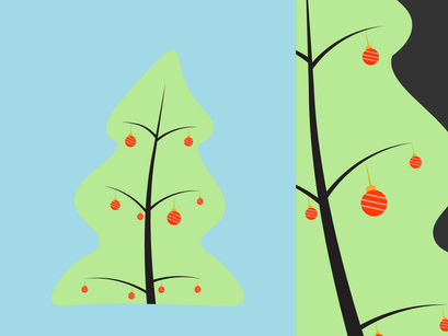 Christmas Tree Vector Bundle