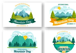 15 International Mountain Day Illustration