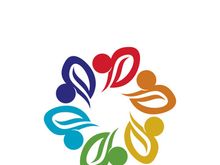 Community, network and social icon design template