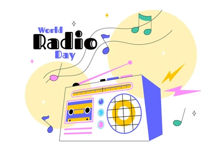 11 World Radio Day Illustration