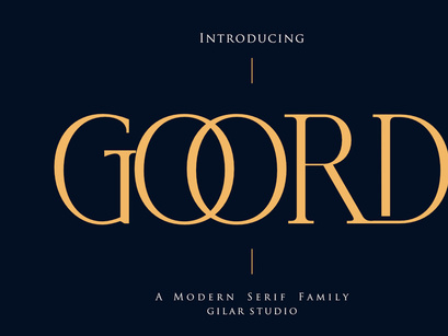 Goord - Modern Serif Family