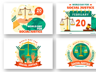 12 World Day of Social Justice Illustration