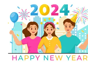 15 Happy New Year 2024 Illustration