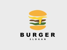 Burger Logo, Fast Food Design