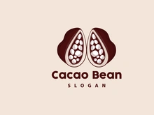 Cacao Logo, Cocoa Fruit Plant Logo