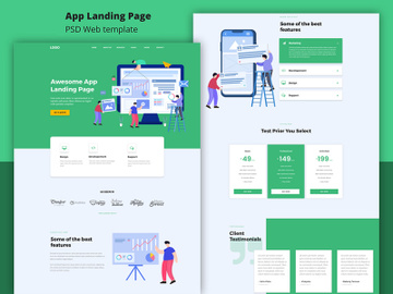 App landing page preview picture