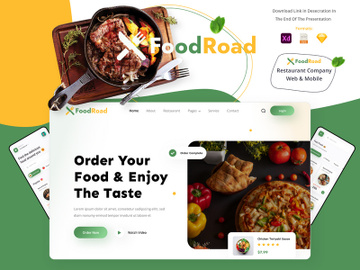 Food Road Mobile & App | UI UX Design preview picture