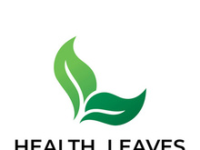 Green leaf logo design vector illustration