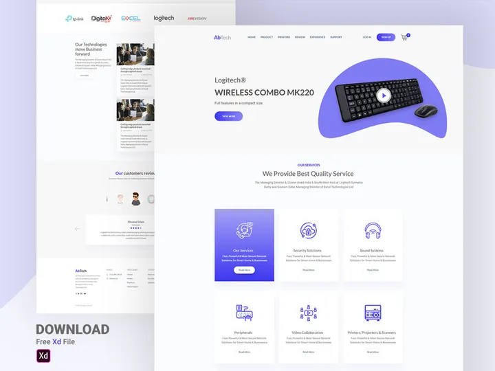 Tech Product Home Page [Free Download]