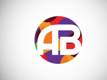 Initial Letter A B Low Poly Logo Design Vector Template. Graphic Alphabet Symbol For Corporate Business Identity preview picture