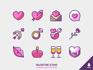 Valentine Icons Freebie preview picture