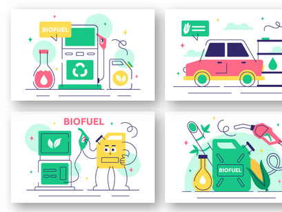 10 Renewable Biofuel Illustration