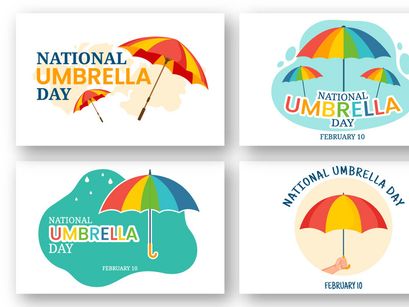 13 National Umbrella Day Illustration