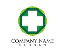 Medical health icon digital logo design vector illustration