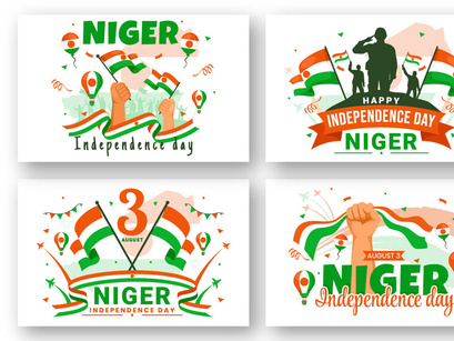 13 Niger Independence Day Illustration