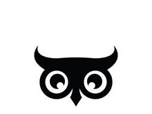 Owl logo icon design animal and simple business abstract vector
