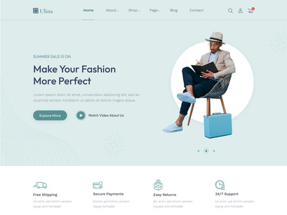Fashion Online Shop Landing Page