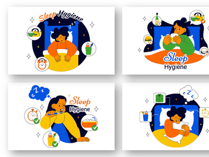 10 Sleep Hygiene Illustration