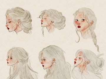 Elegant Line Art Portrait Collection – 10 Artwork Bundle (EPS + JPEG) preview picture