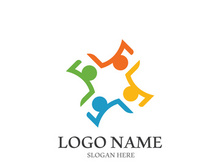 Community, network and social icon design template