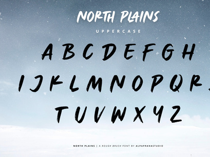 North Plains - Rough Brush Font