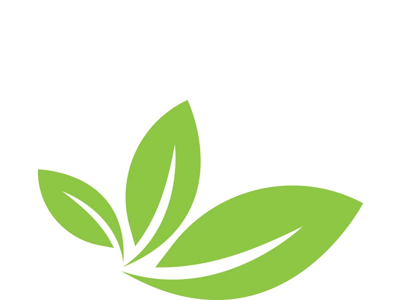Logos of green tree leaf ecology nature element vector