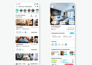 Hotel Booking Mobile App UI Kit