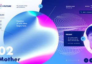 ArchiFuture homepage - Sketch UI