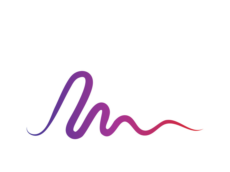 Sound waves vector illustration design template