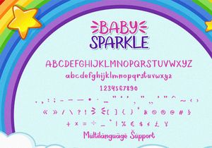 Baby Sparkle - Handwritten Font