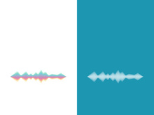 Sound waves vector illustration design template