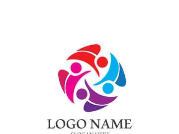 people group and community logo icon illustration design vector preview picture