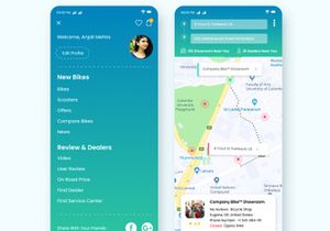 Bikes Portal or Bikes Finder Store Mobile App UI Kit