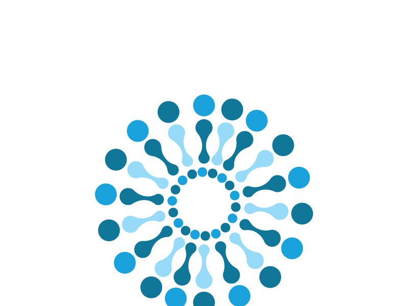 Molecule symbol logo template vector illustration design