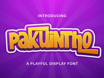 Pakuintho - Playful Display Font preview picture