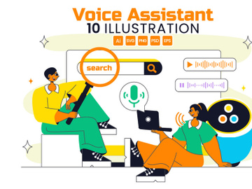 10 Voice Assistant Smart Devices Illustration preview picture