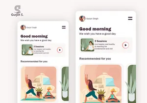 MindTales Mental Health App in Adobe XD