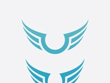 Falcon Wing  Vector Logo Icon Template