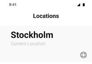 Weather forecast app