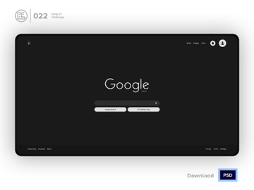 Google Dark Search | Daily UI challenge - Day 022/100 preview picture
