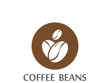 Coffee bean logo for cafe, business, label. preview picture