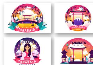 10 Tanabata Japan Festival Illustration