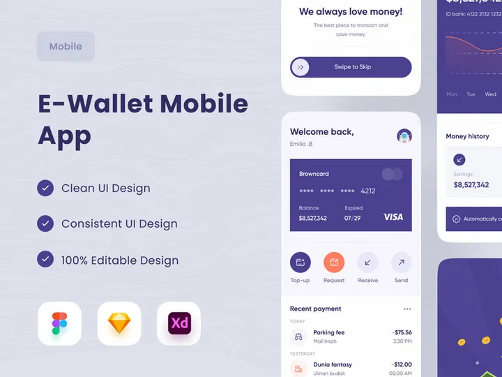 E-Wallet Mobile App 💸 preview picture
